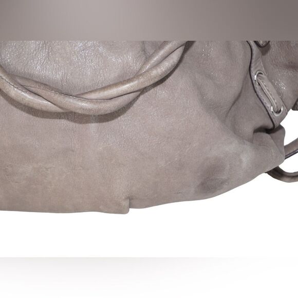 Coach Gray Shimmer Pleated Madison Satchel 17766 - Picture 6 of 7